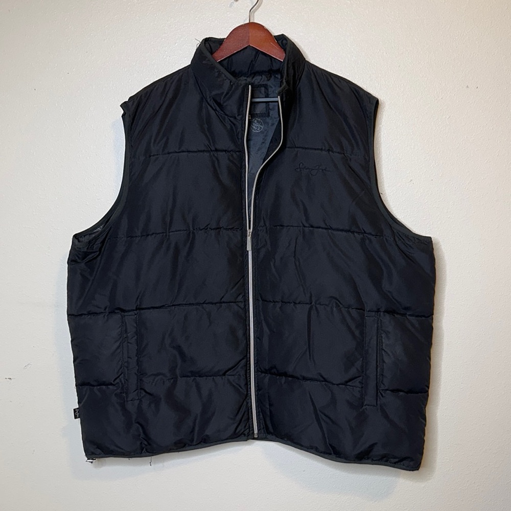 Sean John Men's Puffer Vest Black Size XXL